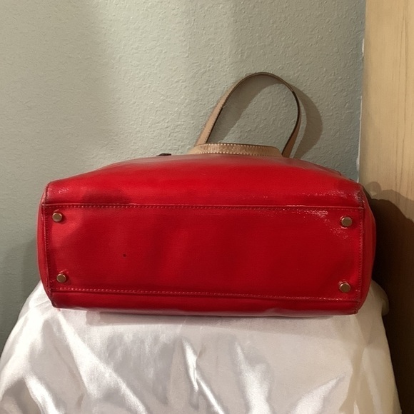 Kate Spade Kerryn Fulton Street Tote patent leather red wkru1704 - Picture 5 of 12